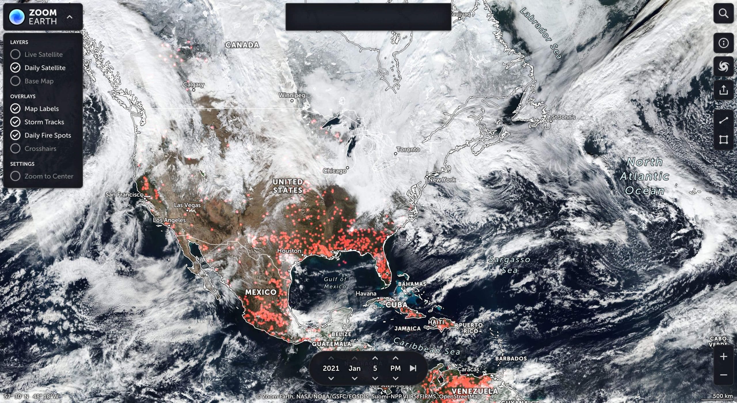 Current Satellite Images Address