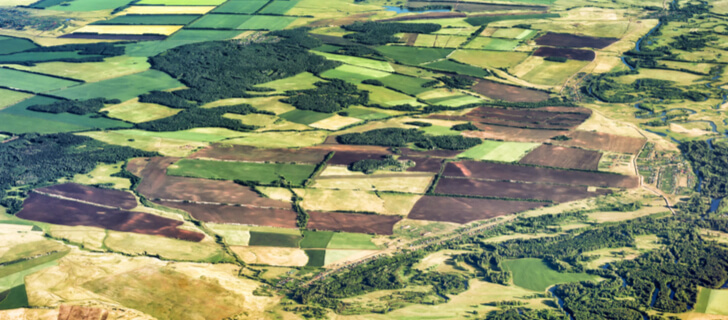 fazenda vista de satélite