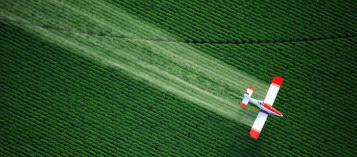 spraying agricultural chemicals