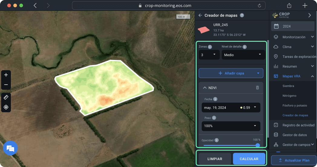 Mapas VRA. Creador de mapas. Crear un mapa