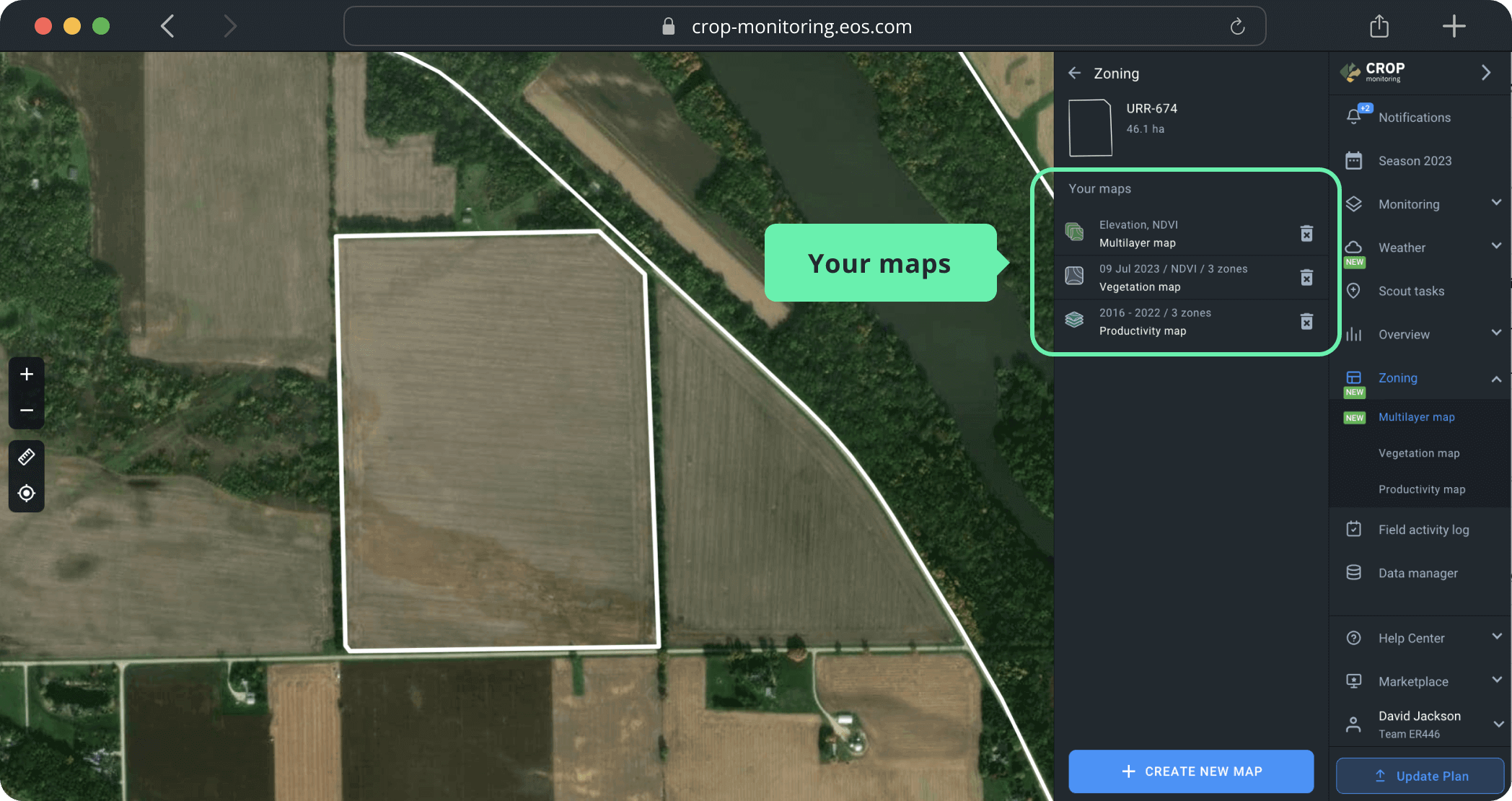Save the created maps