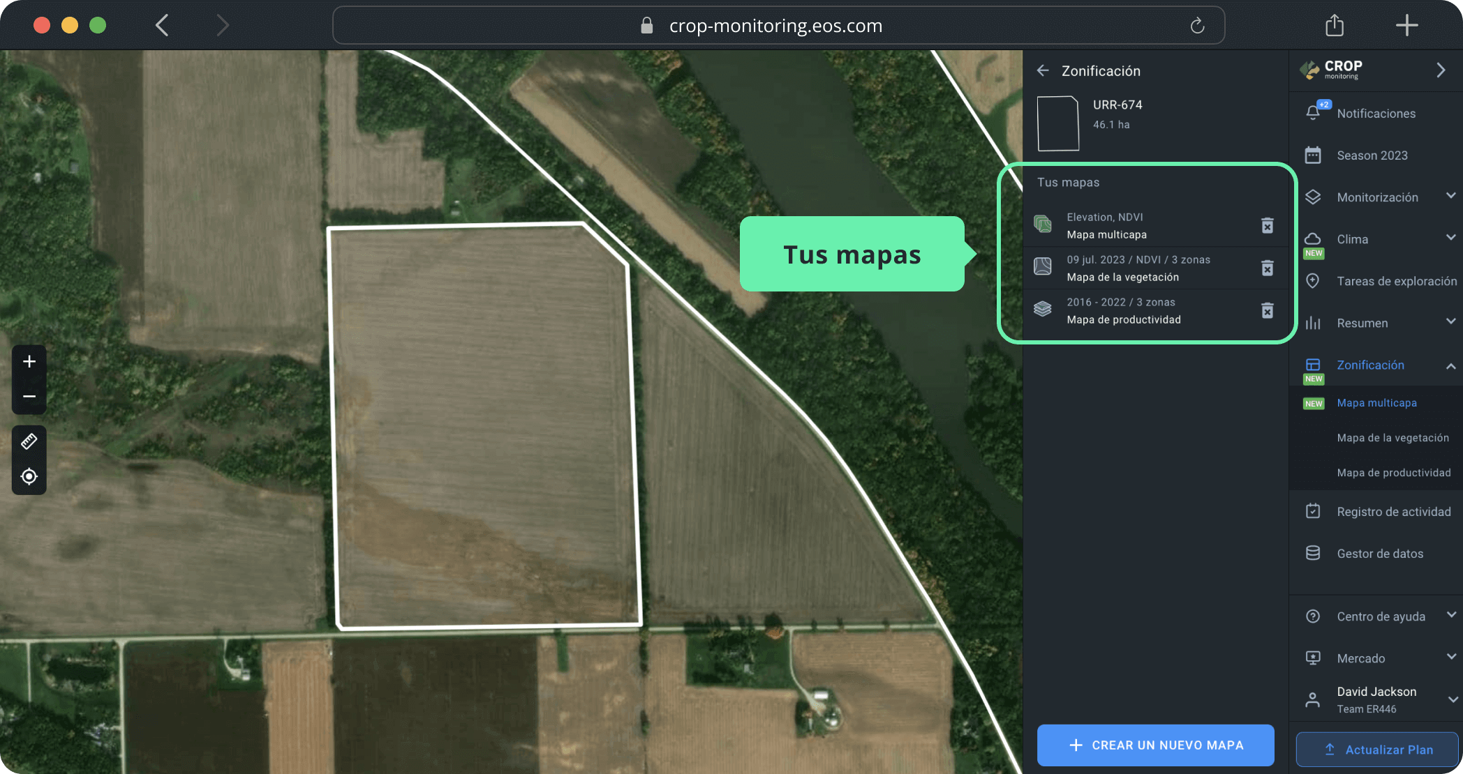 Guardar los mapas creados