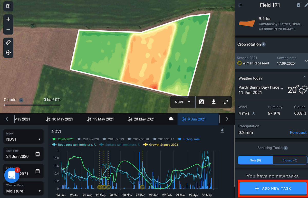 how to add scouting task via monitoring
