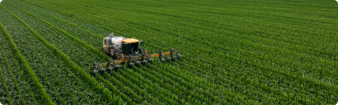 agriculture machine on a field
