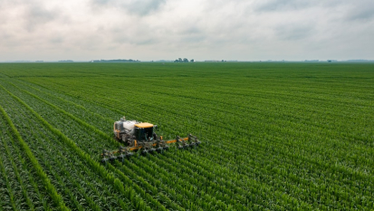 agriculture machine on a field
