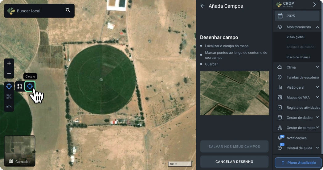 Adicionar contorno circular
