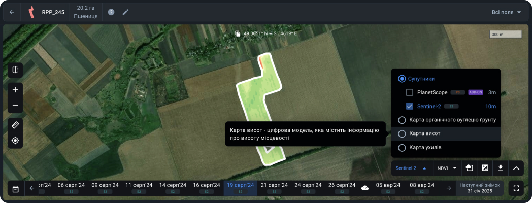 Джерела зображень Карта висот