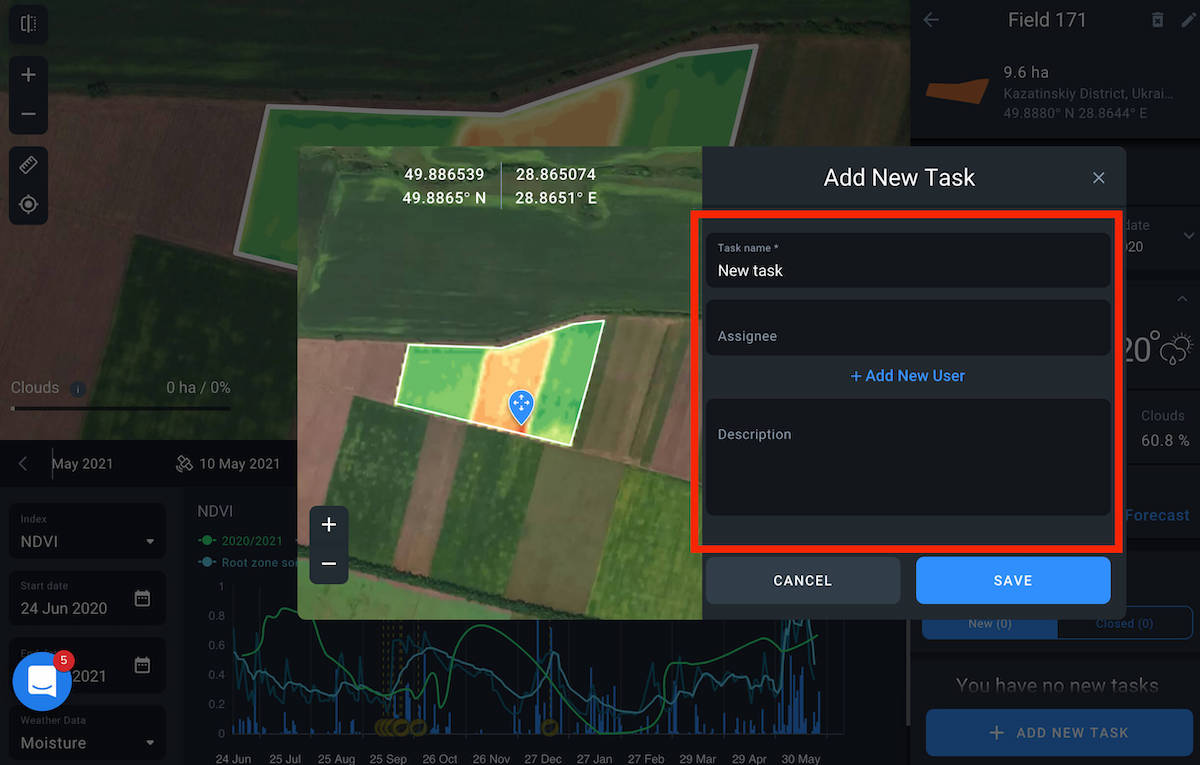 scouting task information
