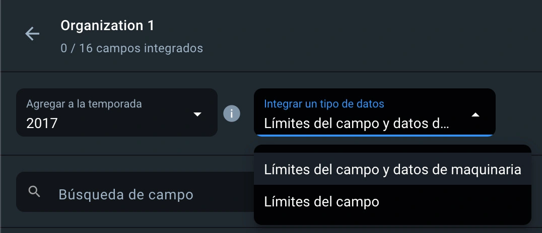 cómo seleccionar el tipo de integración de datos