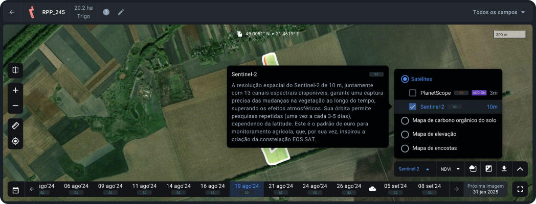 Fuentes de imágenes Sentinel-2