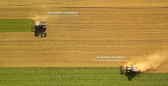 збирання врожаю в точному землеробстві