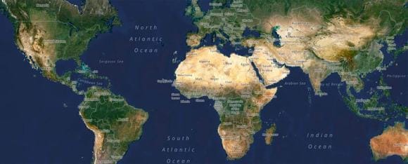 globe map