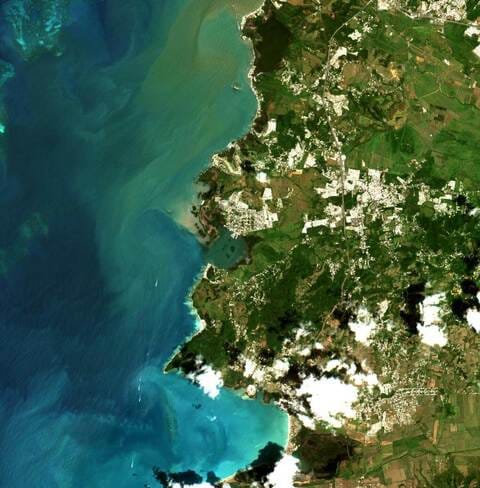 Satellite Image Of Puerto Rico From Sentinel 2  EOS Gallery