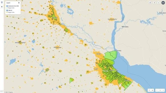 detected area settlements already used in the OSM