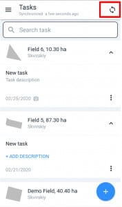 synchronize desctop and mobile EOSDA Crop Monitoring apps