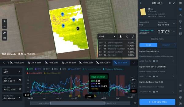 EOSDA Crop Monitoring for Advisors