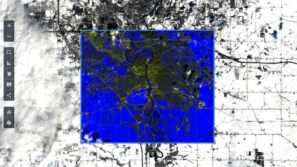 área de interesse de Iowa City