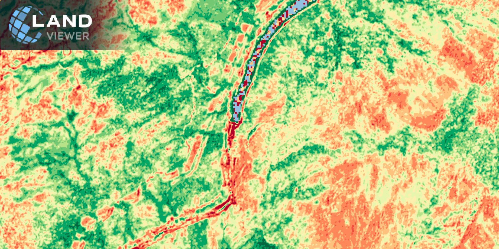 Vegetation stress detected around Cresta Dam