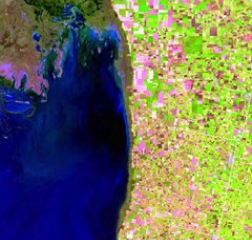 imagen satelital de Departamento de Río Seco, Córdoba, Argentina Combinaciones De Bandas Agrícolas – Visión General