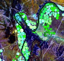 imagen satelital de Carretera sin Nombre, Sudáfrica Combinaciones De Bandas Agrícolas – Visión General