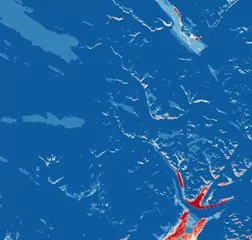 спутниковый снимок Гренландия / с NDSI NDSI