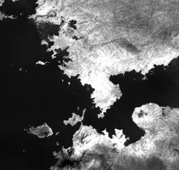 satellite image of Kenya, Kenya Thermal Infrared 1