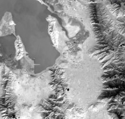 satellite image of Salt Lake City, UT, USA Thermal Infrared 2