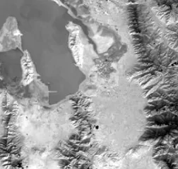 satellite image of Salt Lake City, UT, USA Thermal Infrared 2