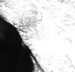 satellite image of Santa Rosa, CA, USA Thermal Infrared 2