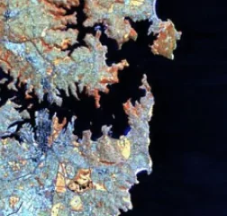 satellite image of Gow St, Balmain NSW, Australia Land / Water