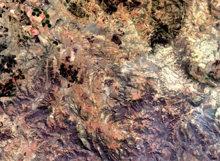 satellite image of Africa