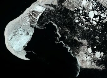 satellite image of Alaska, USA