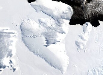 satellite image of Antarctica