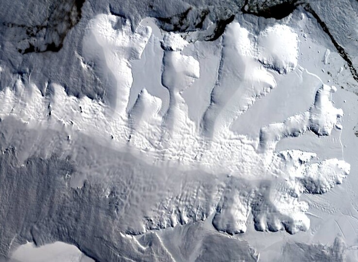 satellite image of Arctic Ice Cover