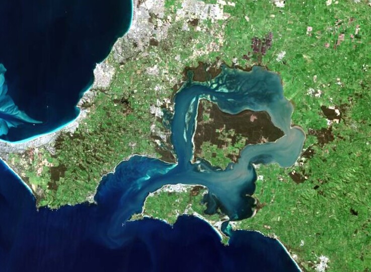 satellite image of Australia