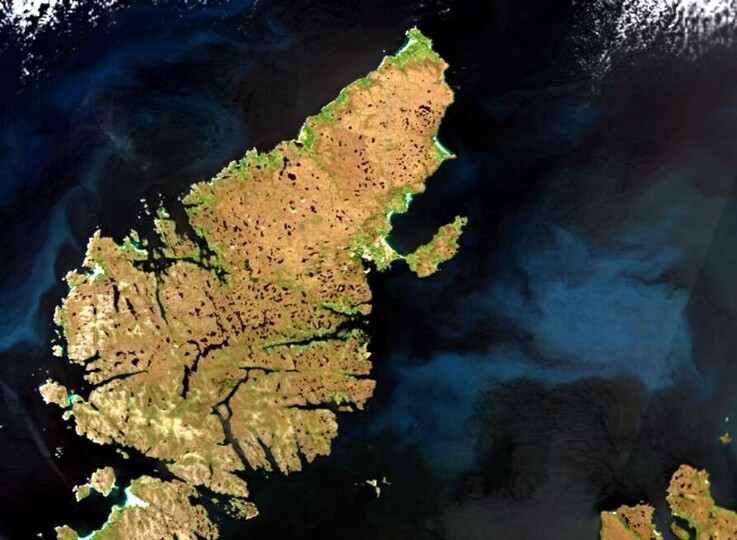 satellite image of British Isles