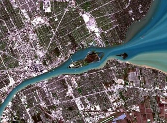 satellite image of Scotland