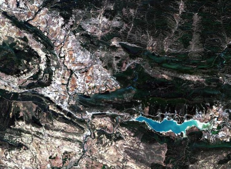 satellite image of Europe