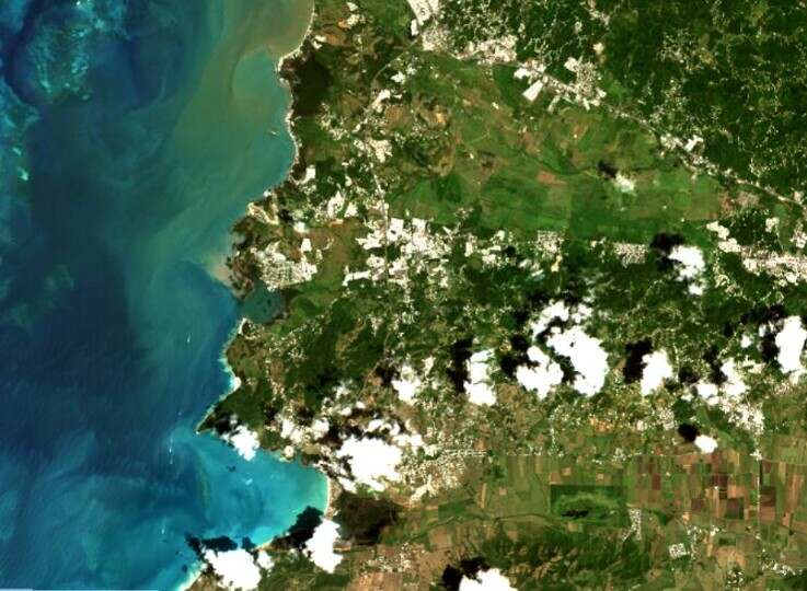 satellite image of Puerto Rico