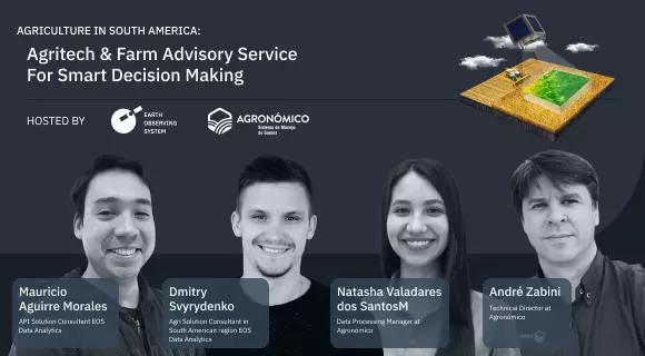 presenters of the webinar on agriculture in South America