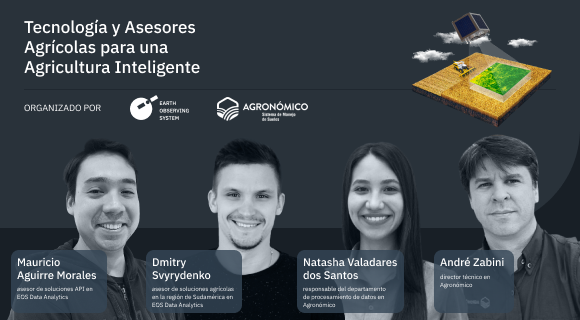 ponentes del seminario web sobre agricultura en Sudamérica
