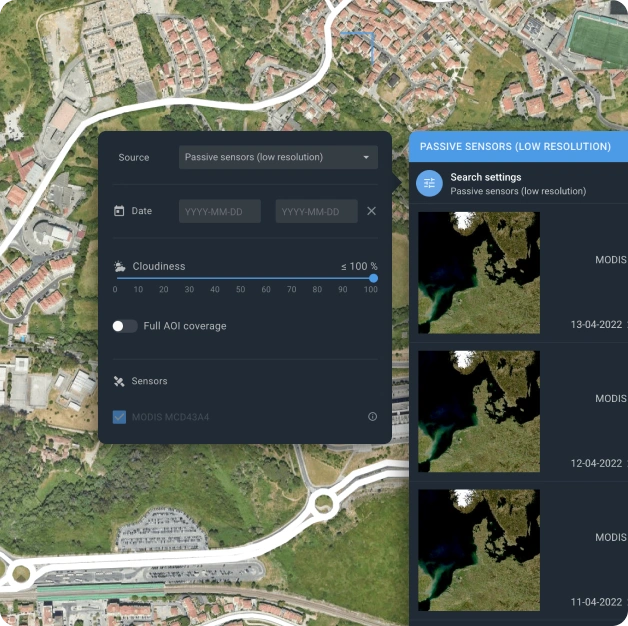 filtering out MODIS Earth data