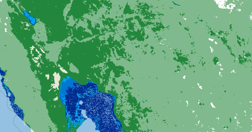Extremely dry summer of 2020 for much of Arizona severely affected vegetation, as MODIS satellite data indicates.