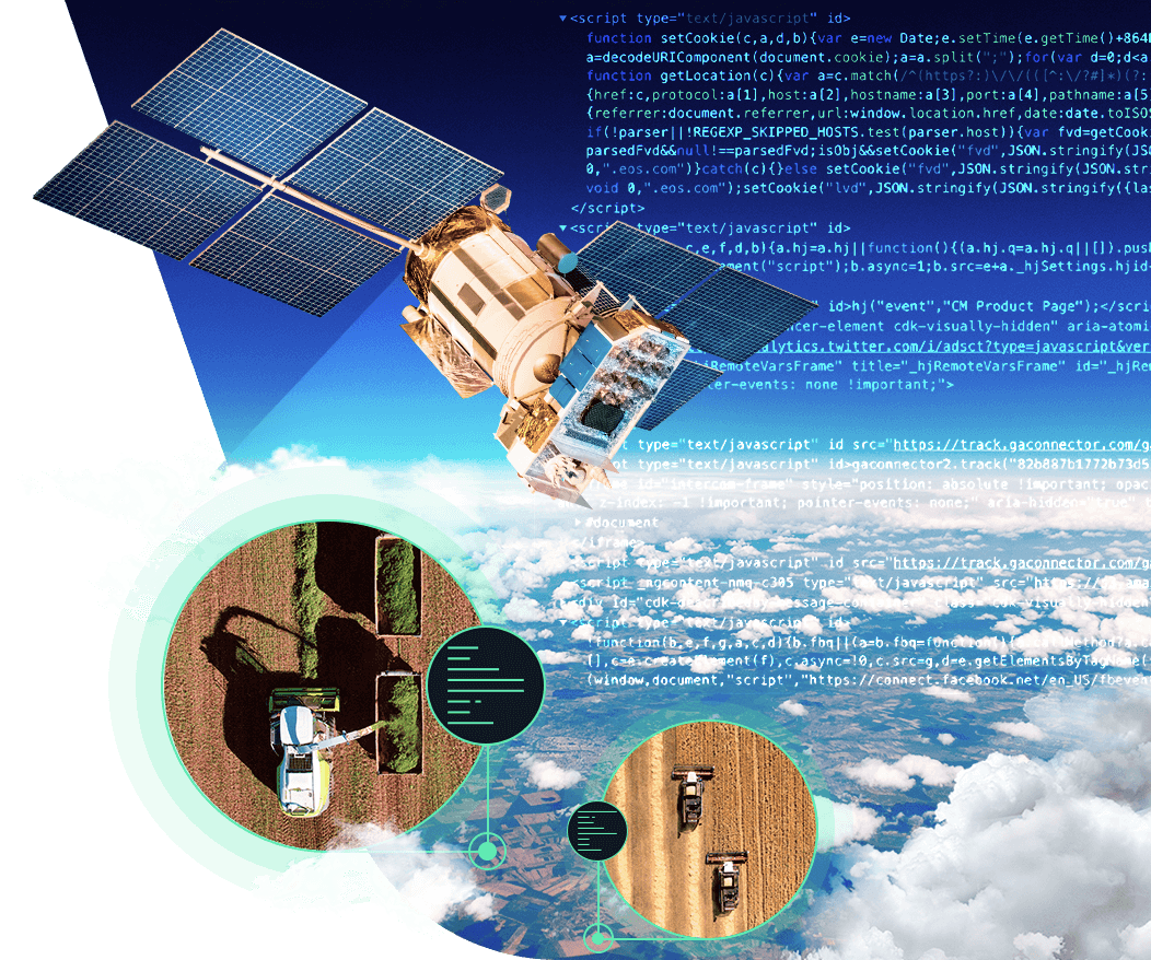 soluciones de monitoreo satelital para desarrolladores en el campo agrícola