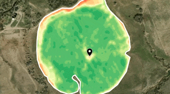 mudanças mensais da vegetação do campo de milho