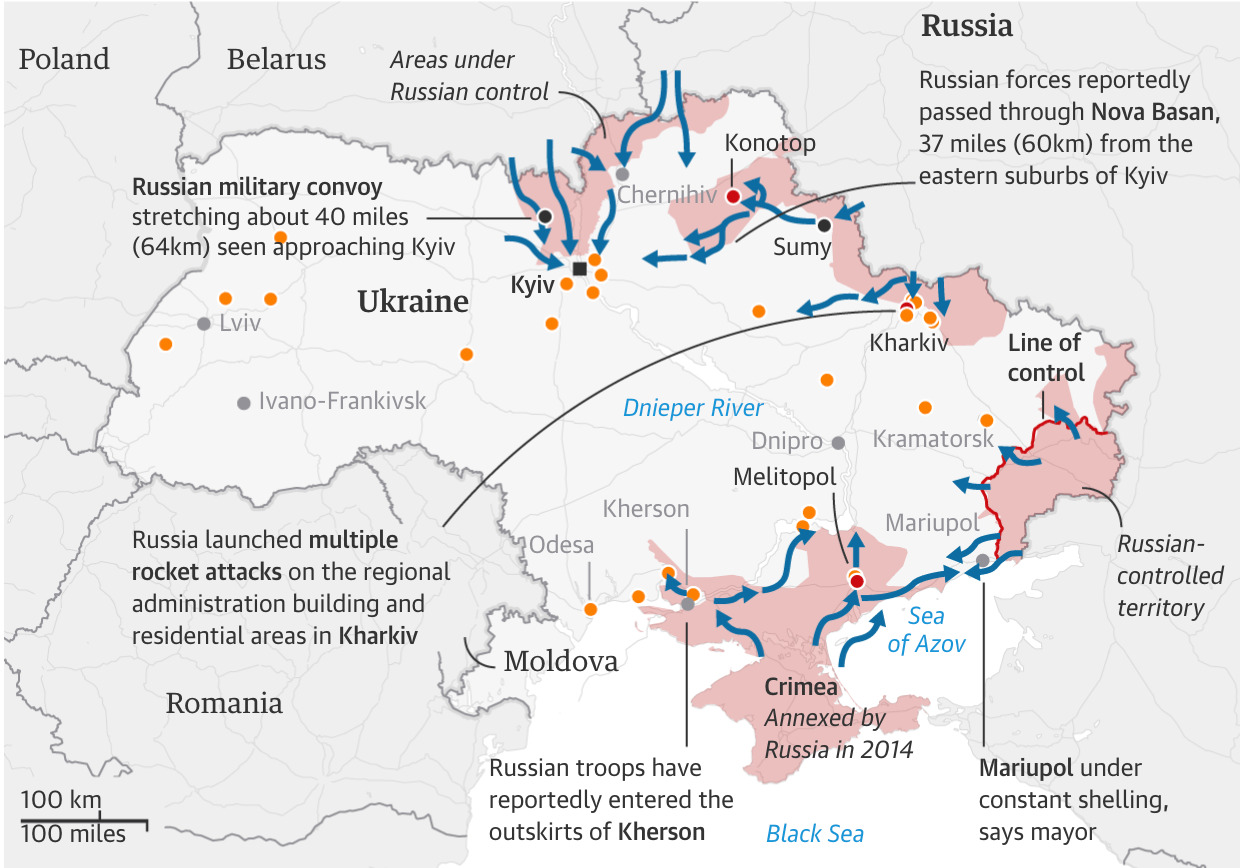 Invasión Rusa De Ucrania Putin Declara La Guerra Y Mata Civiles