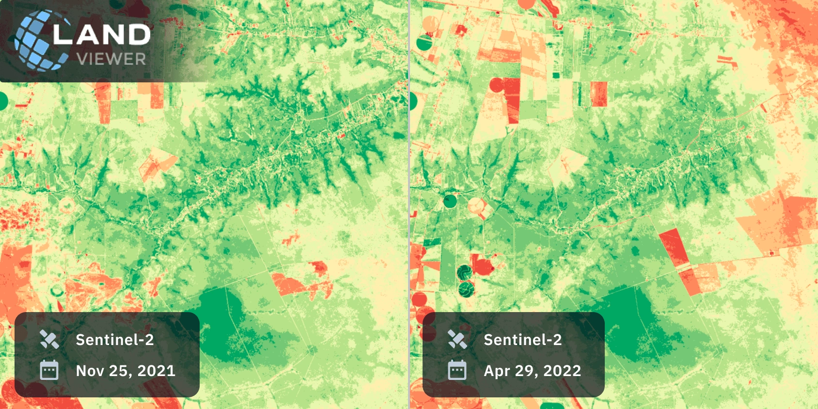 Deforestation detected in Fazenda Santa Rosa, Brasil