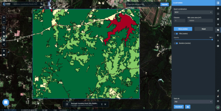 У EOSDA LandViewer додано нові функції для обробки і аналізу супутникових даних