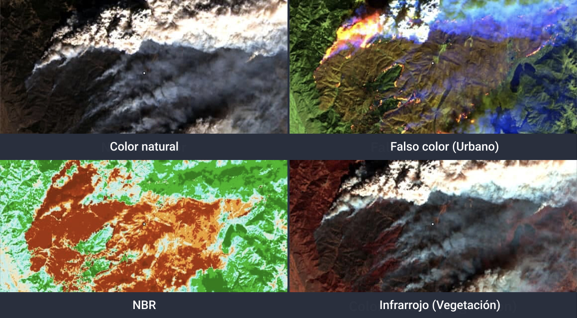 incendios forestales en Colorado: imágenes de satélite