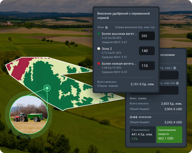 изображения ндви в EOSDA Crop Monitoring